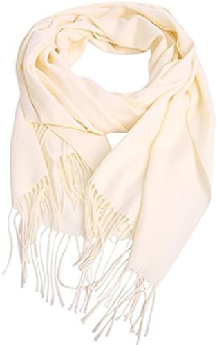Women Large Soft Cashmere Wedding Blanket Scarf Pashmina Shawl Wrap Scarf Stole in Solid Colors