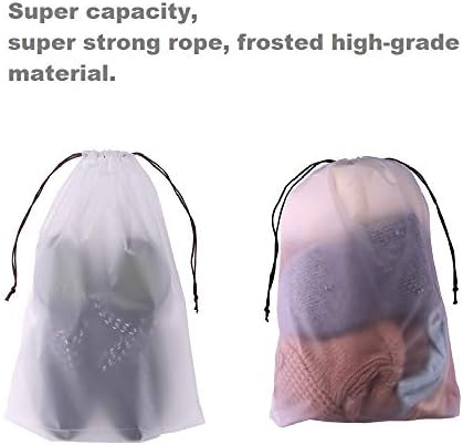 Laojbaba Transparent Frosted Travel 12 Bags, Travel Storage Bags, Family Storage Bags, Men's And Women's Shoe Drawstring Bags. 4 Laojbaba Transparent Frosted Travel 12 Bags, Travel Storage Bags, Family Storage Bags, Men's And Women's Shoe Drawstring Bags.
