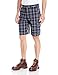 Dickies Men's Performance 11 Inch Flex Cargo Short, Dark Navy/Smoke Plaid, 34