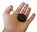 Novel Merk Black Hockey Puck 12-Piece Keychains for Party Favors & School Carnival Prizes