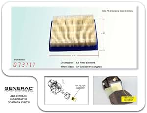generac generator air filter