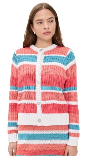 Show Me Your Mumu Women's Camden Cardigan, Cabana Stripe Knit, L