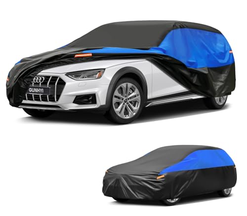 GUNHYI Breathable Waterproof Car Cover, Station Wagon Cover for Cars Audi A4 S4 RS4 Avant Allroad, Full Garage Car Tarpaulin for Protection Against Rain, Sun and Dust.