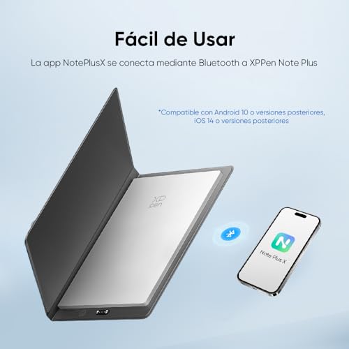 XPPen Note Plus A5 Cuaderno Digital Notebook Smart Bluetooth con Lápiz sin Batería, EMR con 8,192 Niveles de Sensibilidad Tableta de Notas Digital para Tomar Notas, Escribir, Dibujar