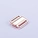 20Pcs/lot 12mm Craft Rose Gold Metal Rectangle Tape Closure Hook & Clasp Waist Extenders Sewing On Clothes Bra Clip Hooks