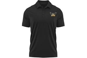 CAMPUS LAB Official NCAA Collegiate Men's Sport Polo Short Sleeve Shirt Left Chest Logo Collection