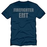 Reflective Firefighter EMT Navy Blue Moisture Wicking Duty T-shirt