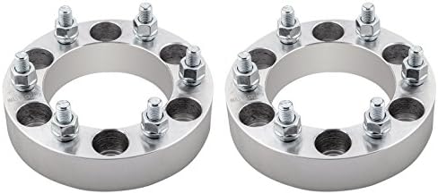 2pcs 1.5" Chevy 6x5.5 Wheel Spacers Adapters 14x1.5 Studs for 6 Lug 6x139.7 Suburban 1500 Silverado 1500 Tahoe Avalanche 1500 C2500 K1500 K2500 Express 1500 &amp; More GMC Pickups