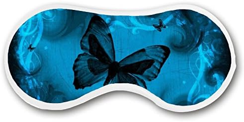 JessPad Deep Rest Sleep Mask Cotton Blends Eye Masks Butterfly in Blue
