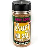 Andy Roo's The Stuff With No Salt - Cajun Creole All Purpose Seasoning, 5 Ounce Shaker