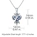 SBLING Blue Owl Pendant Necklace Made with Austrian Crystals