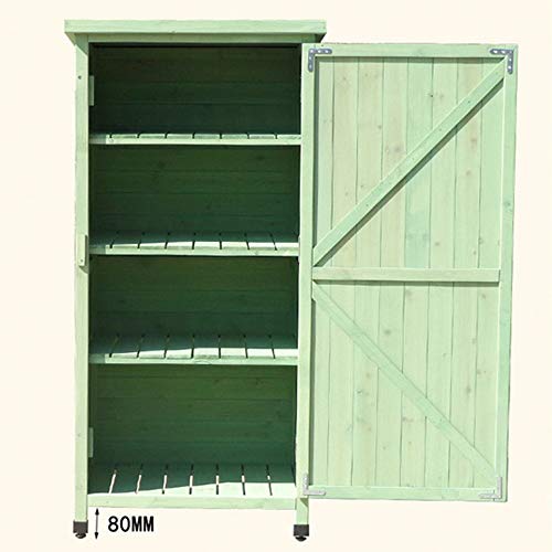 PQXOER Garten und Geräteschrank Outdoor-Speicher-Schließfach Werkzeuge Box wasserdichte Sonnenschutz Speicherschrank… – Bild 3