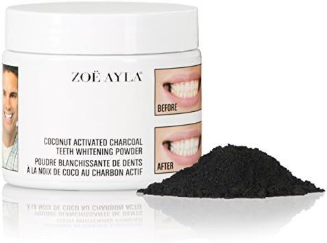 Coconut Activated Charcoal Teeth Whitener: Organic Teeth and Gum Powder for All Natural Whitening and Stain Remover that Cleans, Polishes, and Strengthens with Highly Refreshing Mint Flavor - 90 grams