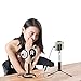 SCENES Lifelike VR Recording Earphone Stand, Live Broadcast 3D Earphone Stand, Real Head Structure Earphone Bracket, Bionic Ears, Black and White