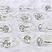Silver Engagement Rings for Table Decorations or Favor Accents - pack of 12