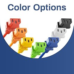 120 Pack UNC 3.5ft PDU Power Cable C13 to C14 10Amp
