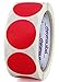 ChromaLabel 1.50 Inch Round Label Permanent Color Code Dot Stickers, 500 Labels per Roll, Red