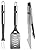 Philadelphia Eagles Grilling BBQ 3 Piece Utensil Set and 3 Piece BBQ Apron Set