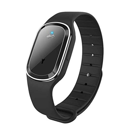 Choosebuy Mosquito Repellent Bracelet, Electronic Ultrasonic Anti Mosquito Bracelet Wristband Pest Repellr for Child Adults- Camping, Hiking, Outdoors, BBQs (Black)