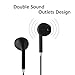 Earphones, MORAKUI Earbuds 3.5mm Stereo Wired Headphones with Mic and Remote Control In Ear Headset for Apple iPhone 6 6S Plus 5 SE iPad IOS Samsung S7 S8 Note 1 2