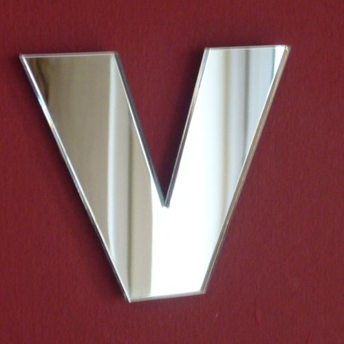 Super Cool Creations Lower Case Letter V Mirrors - 40cm