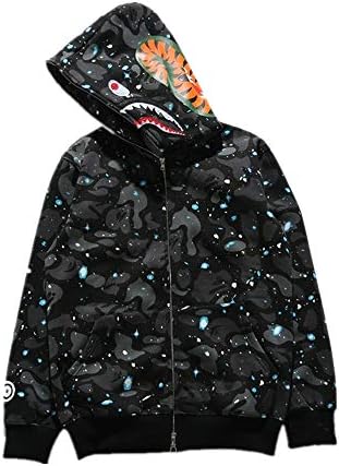 @Men 3D Printed Camouflage Sweatshirt Full Zip Sweater Long Sleeve Hoodie