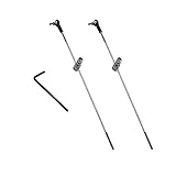 2PCS RC Boat Push Rod Kit M2 Plastic Tie Rod Ends