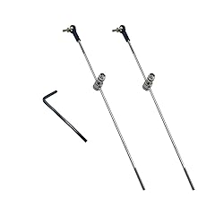 2PCS RC Boat Push Rod Kit M2 Plastic Tie Rod Ends