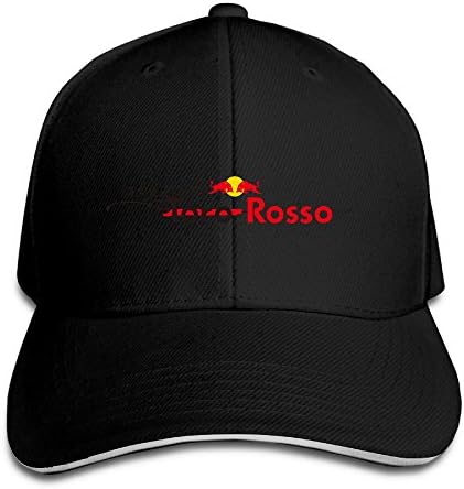 QATARINA Custom F1 Team Scuderia Toro Rosso Sandwich Cap Baseball Cap Hat Black