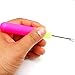 Luxxii (2 Pack) Latch Hook Crochet Needle included Mini Adhesive Hooks for Micro Braids, Hair Extension, Feather and Dread Maintenance Installation   