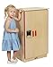 ECR4Kids Birch Pretend Play Kitchen Refrigerator Playset for Daycare, Natural