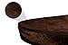 FurHaven Pet Dog Bed | Orthopedic Round Microvelvet Snuggery Burrow Pet Bed for Dogs & Cats, Espresso, 35-inch