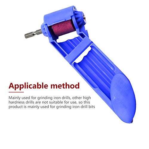 Drill Bit Sharpening Tool, Portable Drill Bit Grinder, Iron-Based Bit for Grinding, 2-12.5mm Drill Bit Sharpener, with Wrench and Grinding Wheel (2 Pack)