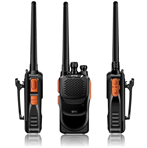 Pofung gt-1 two-way ham radio, uhf 400-470mhz, 16 chann…