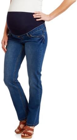 Planet Motherhood Maternity Full-Panel Embellished Pocket Bootcut Jeans