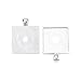20 Pcs 1 Inch Square Bezel Pendant Tray Vintage Antique Bronze Pendant Blanks Cameo Settings