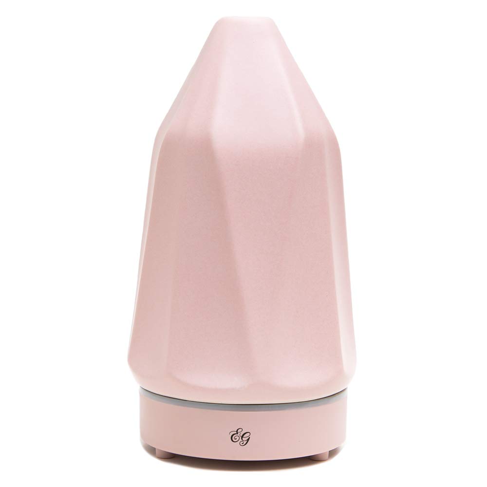 Essential Oil Diffuser (100% BPA Free - Cool Mist Aromatherapy Ceramic Ultrasonic with Adjustable Modes, Auto Shut Off & LED Light) by Edens Garden - (Use in Home Office & Bedrooms!) (Mauve)