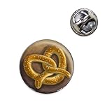 German Soft Pretzel Lapel Hat Tie Pin Tack
