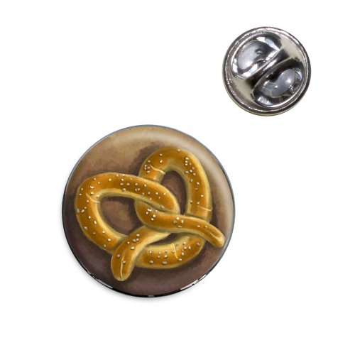 German Soft Pretzel Lapel Hat Tie Pin Tack