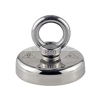 MHDMAG 500lbs High Power Fishing Magnet, Large Magnet Fishing Kit, Super Powerful Magnet with Rare Earth Neodymium for River, Magnetic Fishing, Indoor, Outdoor, Diameter 2.95in (75mm)