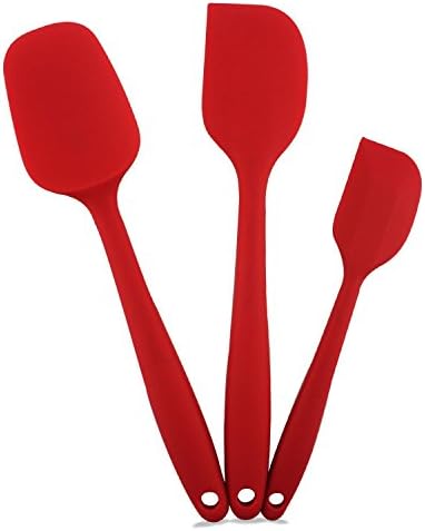 Silicone Spatula Utensil Set with Comfortable Wide Handle,For Baking or Sauteing