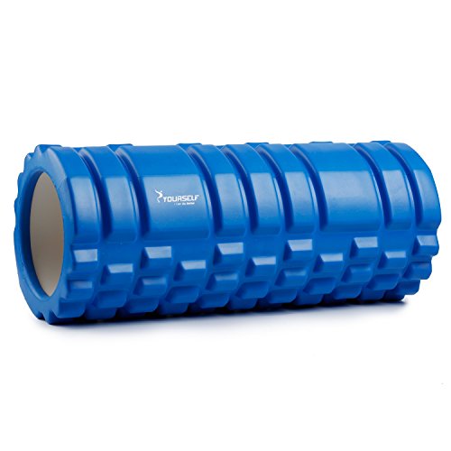 SYOURSELF Foam Roller for Muscle Massage-13" x 5.5", EVA, Trigger Point-Deep Tissue, Myofascial Release, Physical Therapy for Pain Relief, Exercise, Yoga, Pilates+Instructions, Carry Bag(Blue) - Thumbnail 4
