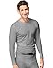Hanes mens Organic Cotton Thermal Crew (14500) Heather Grey M