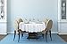 Remedios Round Tablecloth Solid Color Polyester Table Cloth for Bridal Shower Wedding Table – Wrinkle Free Dinner Tablecloth for Restaurant Party Banquet (White, 90 inch)
