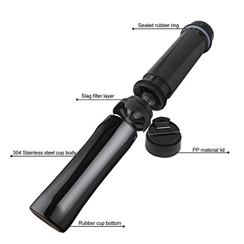 Portable Coffee Makers, Camping French Presses Travel Mug 12 Oz Tea