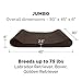 Furhaven Orthopedic Dog Bed for Large Dogs w/ Removable Washable Cover, For Dogs Up to 75 lbs - Microvelvet Luxe Lounger Contour Mattress - Espresso, Jumbo/XL