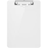 Hongri Plastic Clipboard with Pen Holder, White 8.5x11 Clip Board | Letter Size 12.5 x 9 in for Classroom, Office, Students, Nurses and Women, office &amp; School Supplies