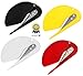 ALAZCO 4pc Efficient Package and Letter Opener Envelope Slitter For Desk Office Tool Shop Home and School 4 color (Black, Red, White, Yellow)