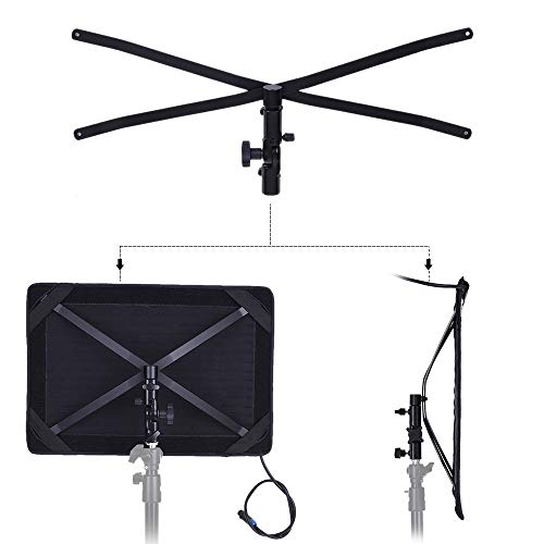Fomito Falconeyes RX-12TD Foldable Roll-Flex LED Light Kit Bi-Color Temperature 3000K-5600K + RX-12OB Spread Softbox Diffuser + RX-12SB Standard Diffusor + RX-12SBHC Honeycomb Grid Softbox