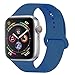 YANCH Compatible with for Apple Watch Band 42mm 44mm, Soft Silicone Sport Band Replacement Wrist Strap Compatible with for iWatch Nike+,Sport,Edition,M/L,Ocean Blue